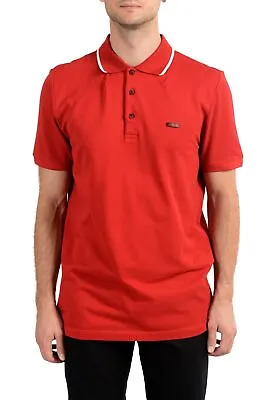 Burberry Men's Red Short Sleeve Polo Shirt • $200