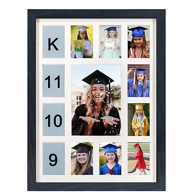 School Years Picture Frame K-12 Day Graduation Photo Collage Black Frame With... • $36.33