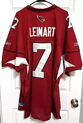 MATT LEINART 7 Arizona Cardinals Men Red Sewn Football Jersey 58 Reebok NEW TAG • $129.99