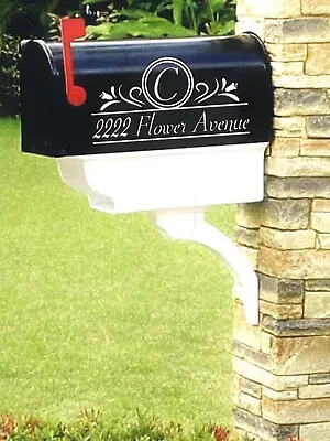 Custom Mailbox Address Vinyl Decal Sticker For Mailbox Monogram Lettering • $7.50