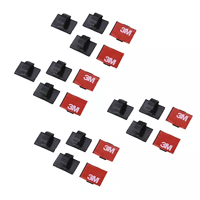 20 Pcs Self-Adhesive 3M Wire Tie Cable Clamp Clip Holder For Car Dash Camera • £2.38