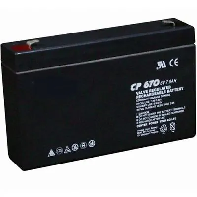 £14.99 • Buy 6 Volt 7AH Rechargable Battery 6V 7AH 