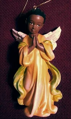 New Christmas Ornament-4.25  African Angel-Praying Boy In Purple Or Girl In Pink • $4.99