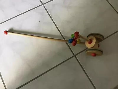  Toddler Wooden Push Toy Carousel Vintage • $15