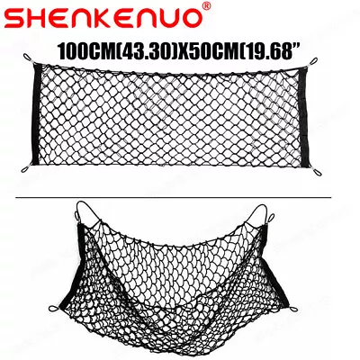 43*20 In Trunk CARGO NET Car Nylon Elastic Mesh Organizer Truck SUV 4 Hook Rear • $12.99