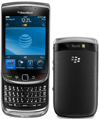 BlackBerry Torch 9800 - Black (Unlocked) Smartphone Mobile QWERTY Fully Working • £36.99