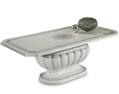 £350 • Buy Versace Design Aror White & Silver Italian High Gloss Coffee Table