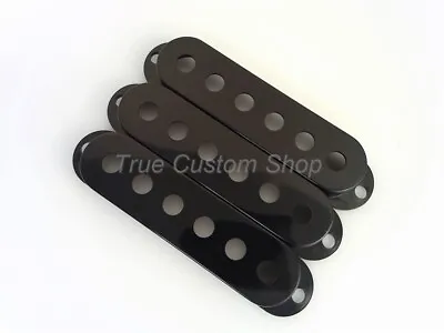 $7.97 • Buy True Custom Shop® Black Single Coil Pickup Cover Set For Fender Stratocaster