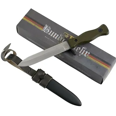 Bundeswehr German Field Army Combat Fixed Blade Knife OD Green Military • $24.95