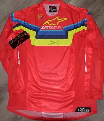 Jett Lawrence Signed Alpinestars Motocross Jersey - Large  PSA COA - Supercross • $399.99