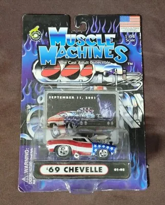 69 Chevelle Stars & Stripes Muscle Machine 1:64 Red White Blue Flag Car 9/11 • $7