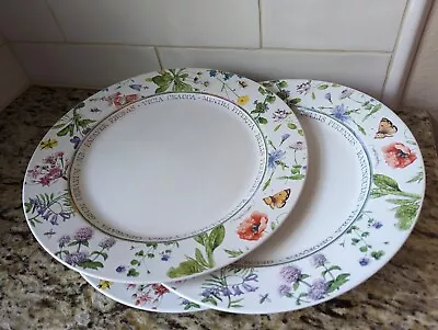 Marjolein Bastin Wildflower Meadow Dinner Plates Set Of 3 Hallmark 10.75  Floral • $35