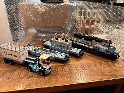 LEGO Creator Expert Maersk Train 10219 - Missing One Shipping Container • $125.50