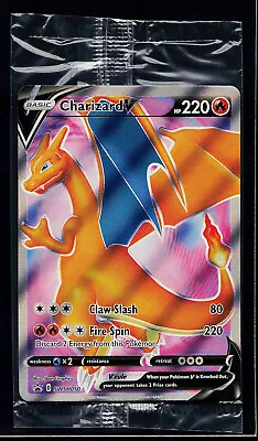 Pokemon Card - SEALED Charizard V SWSH050 Promo Full Art Black Star Promo • $9.99