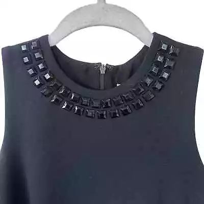 Vintage Isaac Mizrahi For Target Womens Black Beaded Sleeveless Dress Size XS • $25