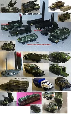 1/43 UAZ 452  1/64 BTR-80 1/72 Mzkt BM-30 1/87 9K720 IskanderSS20 Missile NoBox • $5.99