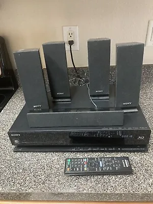 Sony 3D Blu-Ray DVD Home Theater System BDV-E370 W/ Remote & 5 Speakers TESTED • $139.99