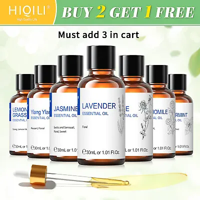 HIQILI Essential Oil 30ml(1 Oz) 100% Pure Natural Aromatherapy Oil 41+ Fragrance • $7.99