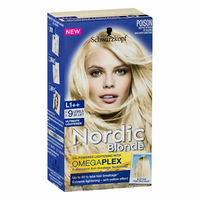 Schwarzkopf Nordic Blonde L1++ Ultimate Lightener - 1 Pack • $12.32