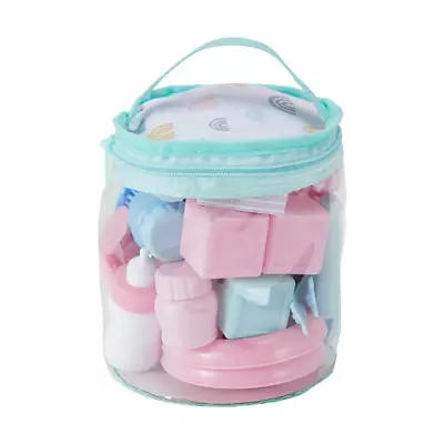 30-Piece Baby Doll Accessory Set Includes Diapers Bottles Brush Pillow • $11.70