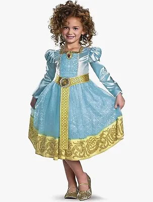 Merida Pixar Brave Dress With Long Sleeves Kid/Girl Halloween Costume NEW • $22.99