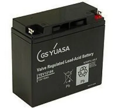 Yuasa TEV 18Ah-12V AGM/GEL GOLF TROLLEY BATTERY (18+ Holes) MOCAD FRASER • £57.44