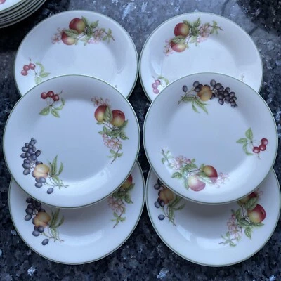 £10 • Buy 6 Marks & Spencer M&S St Michael - Ashberry - China Side Tea Plate (16.5cm)