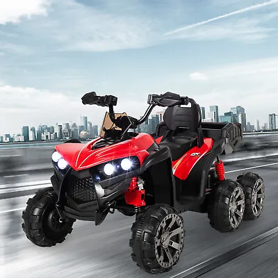 12V Kids Battery-Powered Ride-On Toy 6 Wheels ATV Quad Electric Vehicle Gift • £149.95