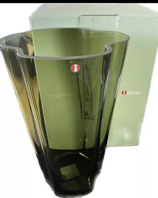 Iittala Alvar Aalto Vase 22 Cm Moss Green - BRAND NEW • $229