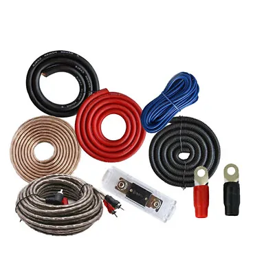 £27.47 • Buy 5000 Watts 0 Gauge 0 AWG Amp RCA Car Amp Complete  Amplifier Install Wiring Kit