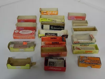 Lot Of  Vintage Fishing Lure Boxes Various Brands • $49.99