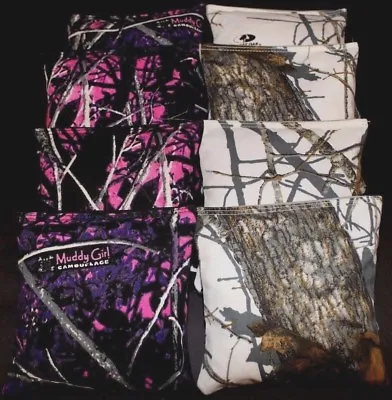 Mossy Oak Breakup ReaTree CAMO Cornhole Bean Bags Pink  & White Hunting ACA Bags • $36.54