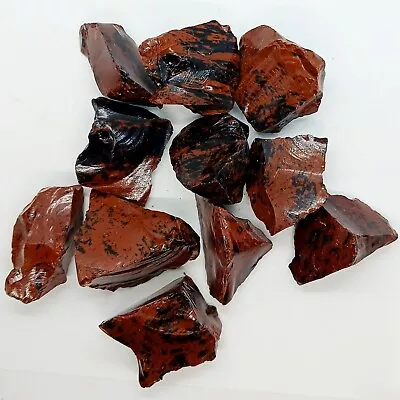 Mahogany Obsidian - 1/2 Lbs Raw Red Obsidian Volcanic Glass Crystal Stone  • $16.99