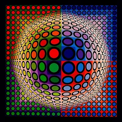 VEGA-PAL-B  By Victor Vasarely • $99.95