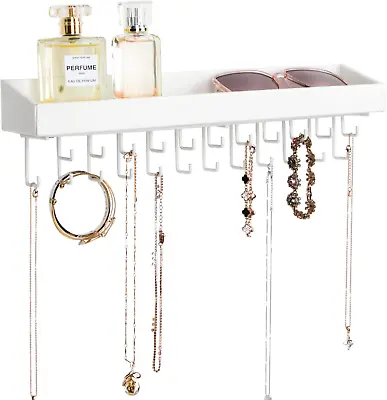 Jackcubedesign Hanging Jewellery Organiser Necklace Hanger Bracelet Holder Wall  • £22.28