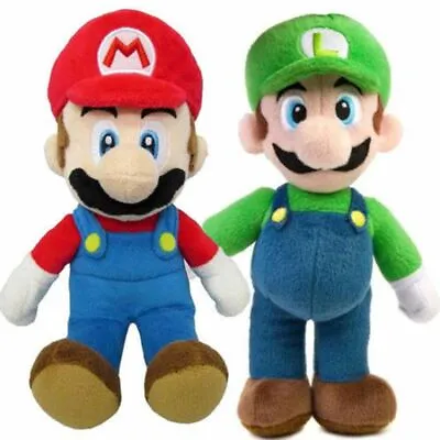 Super Mario Bros. Plush Doll Mario Luigi Soft Toy Stuffed Animal Teddys 25cm • £2.76