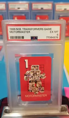💥 SHORT PRINT 1986 MOTORMASTER 1st Card Rc PSA RETIRED Grade Transformers G1 💥 • $20.36