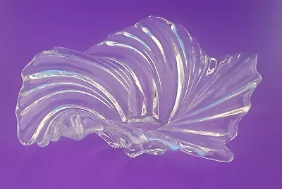 Mikasa Belle Epoque Clear Glass Swirl Wave Bowl Centerpiece Crystal  • $29.99