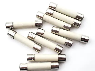 Lot Of 10 Littelfuse 3AB 7 Amp 250 Volt 1/4  X 1-1/4  Slow Blow Ceramic Fuses • $10.99