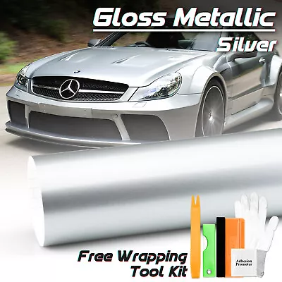 Gloss Metallic Glossy Candy Decal Car Vinyl Wrap Film Sticker Sheet Sparkle DIY • $51