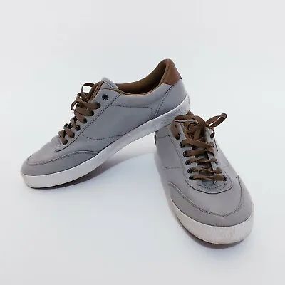 Kustom Shoes Mens US 9 Grey Brown Low Top Lace Up Casual Shoes Sneakers • $29.95