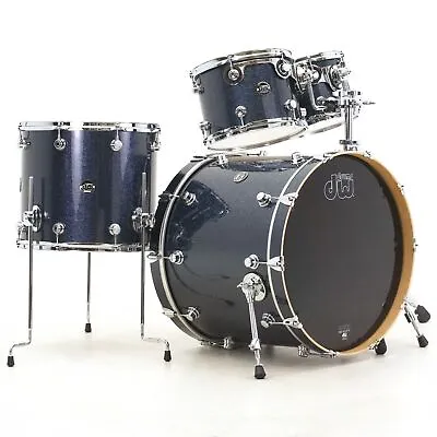 DW Drums Performance Series Cherry Ltd. Ed. 4-pc Shell Pack In Black Sparkle • $2499