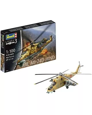 Revell Level 3 #04951 1/100 Mil Mi-24D Hind New Open Box • $20