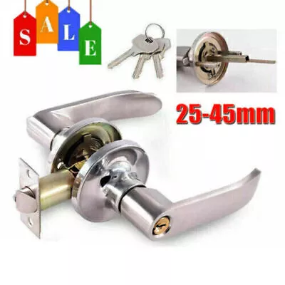 Home Entry Lever Three-Handle Door Lock Set Bathroom Entrance Passage With Keys • $7.56