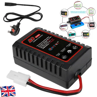 7.2V-9.6V 2A 20W NiMH Battery Charger Fast Charger For RC Car Tamiya Battery UK • £15.99