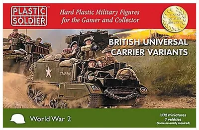 WW2V20033 1/72 WW2 BRITISH UNIVERSAL CARRIER VARIANT Plastic Soldier NEW BOX WW2 • £31.99