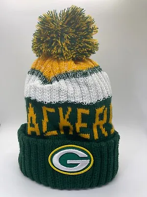 Green Bay Packers New Era Knit Hat On Field Sideline Beanie Hat Fleece USA Cap • $27.97