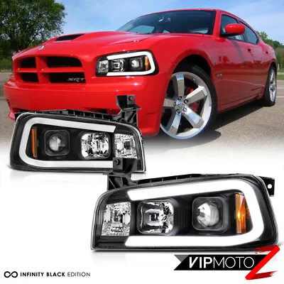 06-10 Dodge Charger [Tron Style] C-Shape LED Neon Tube Black Projector Headlight • $254.88