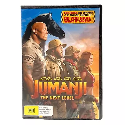 Jumanji: The Next Level ( 2019 DVD ) Dwayne Johnson  PAL 245  Brand New Sealed • $10