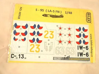 1/48 Bilek Water-slide Decals For Czech & Russian Lavockin S 95 La 5FN # 48918 • $12